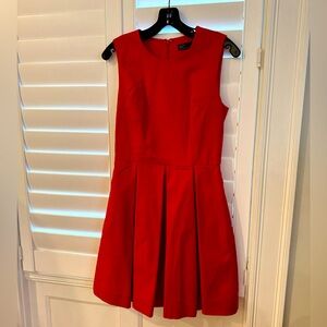 Gap fit and flare red dress